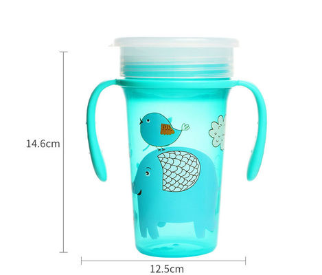 300 ml PP 360° ângulo Baby Sippy Cup Certificado BSCI ISO9001