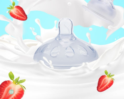 Flasco de alimentação de bebê de tamanho padrão de pescoço largo para mamilos de bebê de 0 a 6 meses