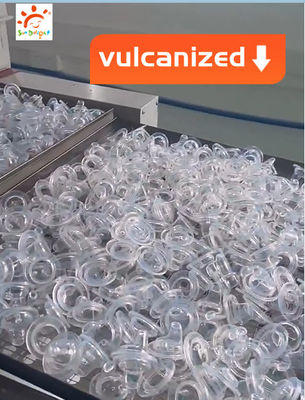 Peito de silicone de forma redonda para bebés embalado individualmente