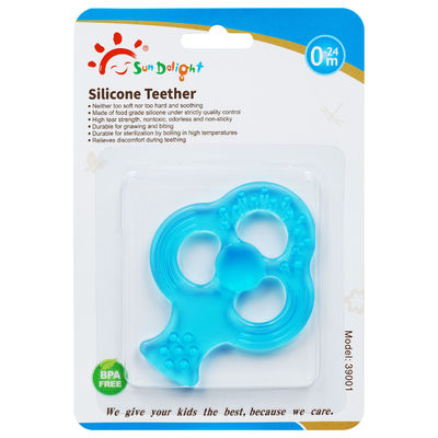 Silicone inodoro Teether do bebê de 3 meses da força de rasgo