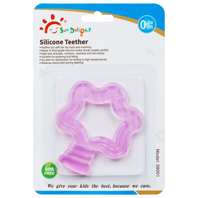 Silicone inodoro Teether do bebê de 3 meses da força de rasgo