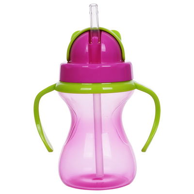 O bebê livre dobro dos punhos BPA 6oz 190ml tornou mais pesado Straw Cup