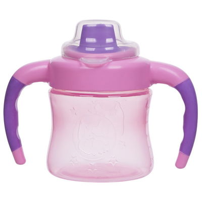 Não punho dobro do derramamento 6 meses copo de Sippy de 6 meninas da onça