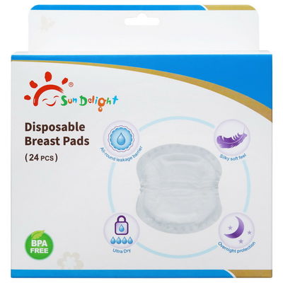 os cuidados 24pcs acolchoam almofadas descartáveis do peito da polpa de madeira