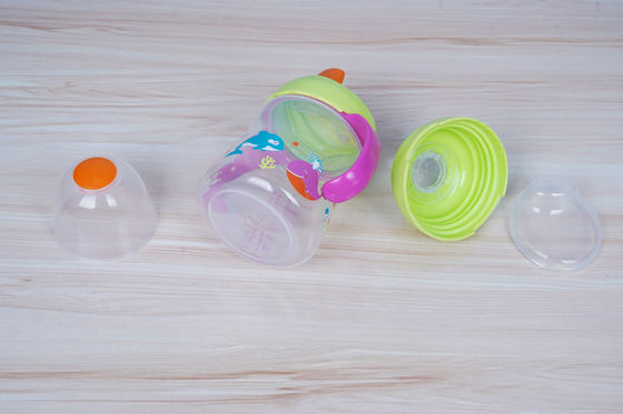 Derrame não 2 em 1 meses livre de BPA 6 copo de Sippy do bebê de 6 onças