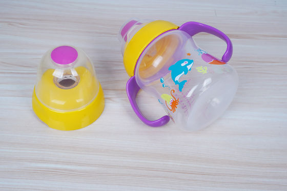 2 em 1 meses livre da sução BPA do bocal 6 copo de Sippy do bebê de 6 onças