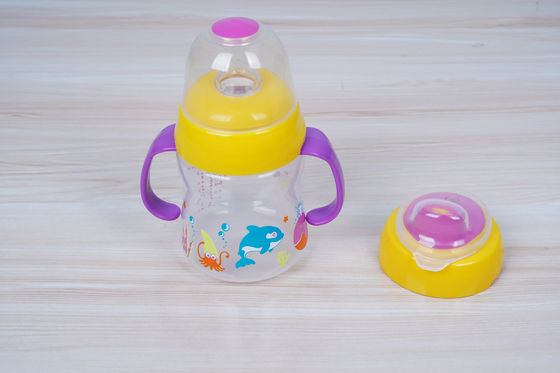 2 em 1 meses livre da sução BPA do bocal 6 copo de Sippy do bebê de 6 onças