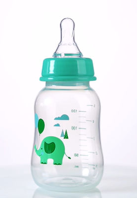 garrafa de alimentação recém-nascida do bebê dos PP do silicone do produto comestível de 5oz 130ml