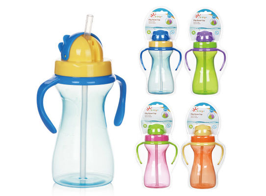 O bebê multicolorido livre do silicone de BPA 9oz 290ml PP tornou mais pesado Straw Cup