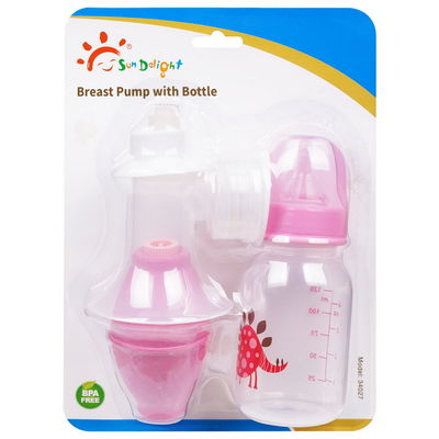 Bomba de peito manual livre do látex BPA dos PP com garrafa