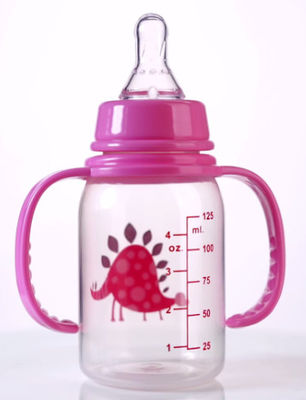 Punho padrão das garrafas de bebê dois do polipropileno de 4oz 125ml