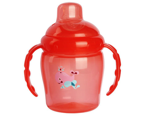 COPO (NOVO) de 225ml PP SIPPY COM NÃO-DERRAMAMENTO DOBRO dos PUNHOS