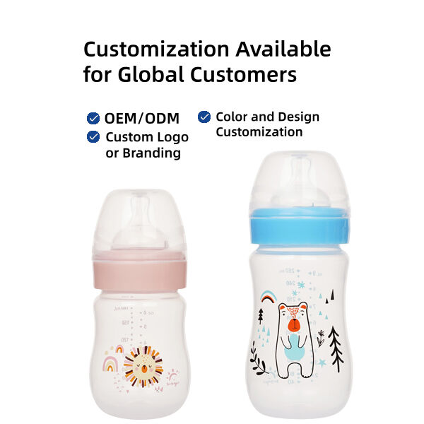 2026 New Design Anti Colic BPA Free PP Bebê biberão com mamilo de silicone 0-12 meses