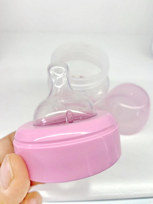 Graduação Alimentar Silicone Mamilo Largo de Pescoço Bebê Bottle BPA Livre Bottles de leite de plástico PP