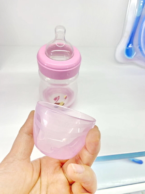 Graduação Alimentar Silicone Mamilo Largo de Pescoço Bebê Bottle BPA Livre Bottles de leite de plástico PP