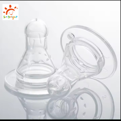 Collar de fábrica padrão Bebê mamilo líquido de silicone livre de BPA mamilo