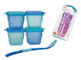 Recipientes plásticos herméticos livres do congelador do armazenamento do comida para bebê de BPA