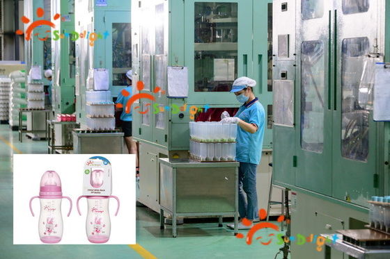 O silicone largo PP do pescoço 12oz 330ml forma arcos garrafa de alimentação do bebê