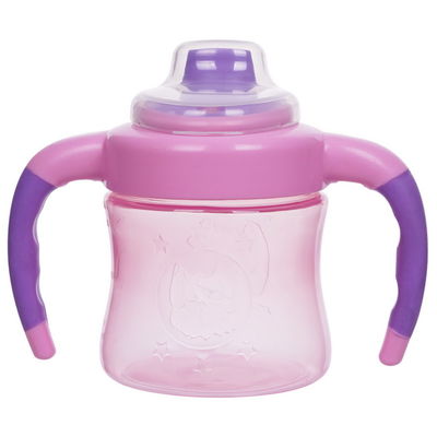 Não punho dobro do derramamento 6 meses copo de Sippy de 6 meninas da onça