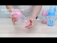 garrafa de alimentação larga do bebê do arco do pescoço de 9oz 260ml PP